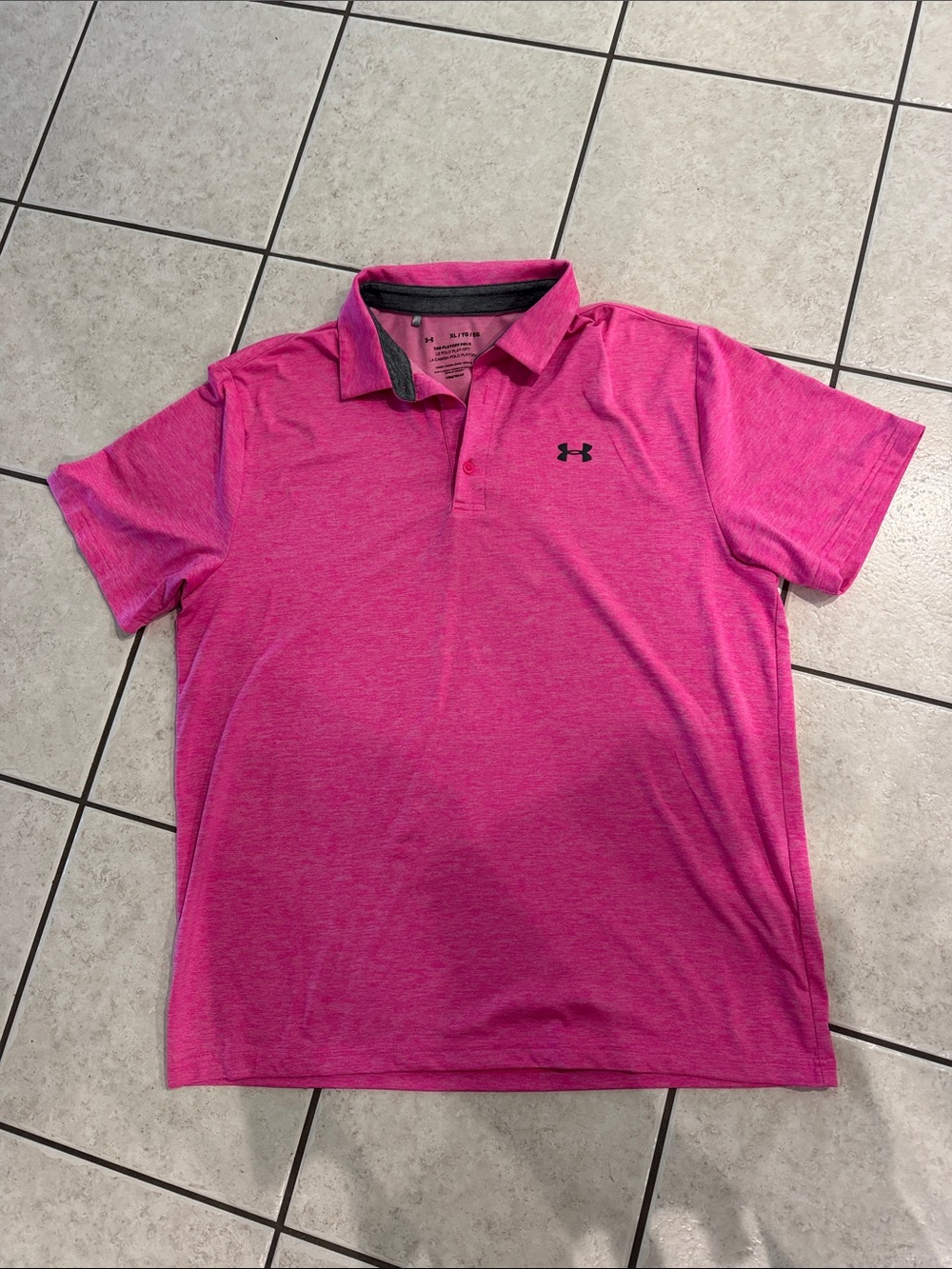 Under Armour Men’s Hot Pink Performance Polo Xl